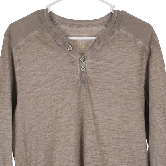 BKE Buckle Burn Out Henley Medium - Picture 2 of 5